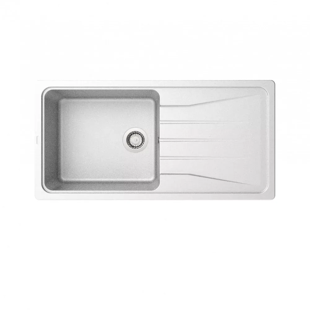 سینک گرانیتی 0014 ابعاد 50*100 بیمکث سفید
