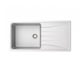 سینک گرانیتی 0014 ابعاد 50*100 بیمکث سفید