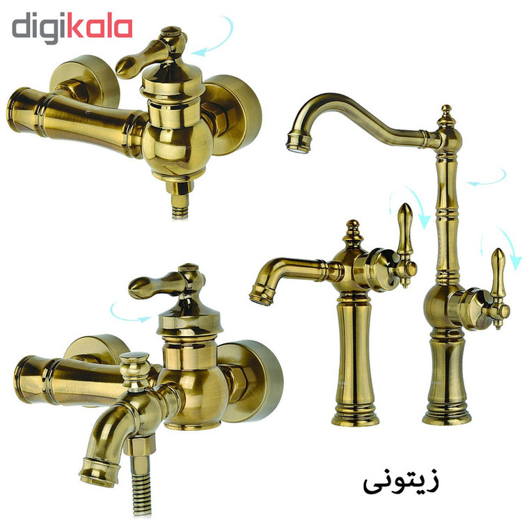 شیرآلات جزیره مدل لومانا کد SS-MJ-114-118 مجموعه 4 عددی
