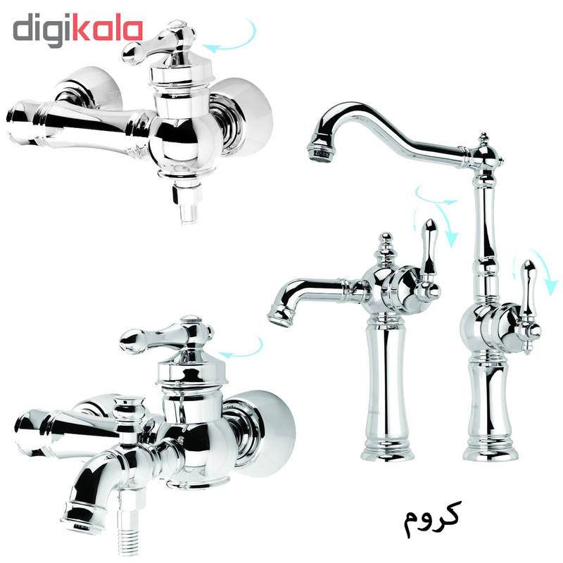 شیرآلات جزیره مدل لومانا کد SS-MJ-114-118 مجموعه 4 عددی
