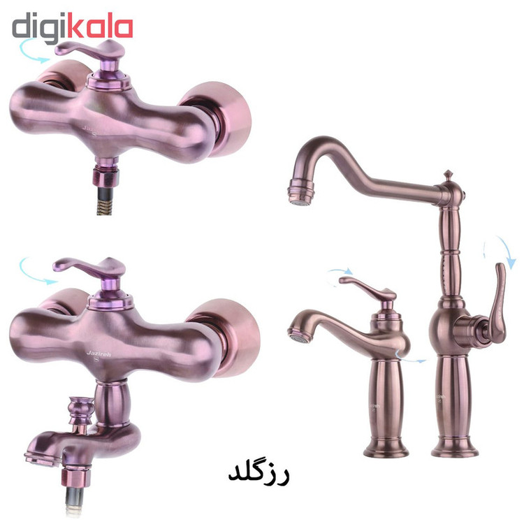 شیرآلات جزیره مدل رادین کد SS-MJ-108-111 مجموعه 4 عددی