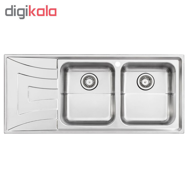 سینک ظرفشویی استیل البرز کد 736 توکار