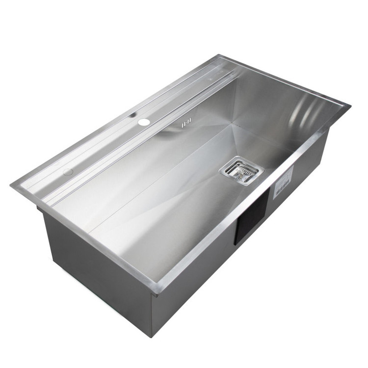 سینک ظرفشویی استیل توکار یک لگنه کمتال مدل A-90