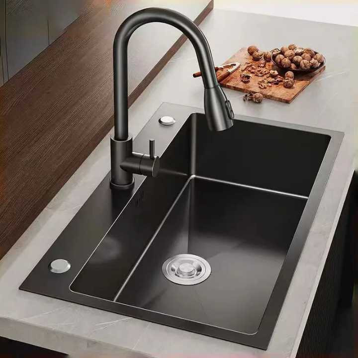 سینک ظرفشویی استیل توکار یک لگنه مدل کلاسیک کد ۹۰۵۰