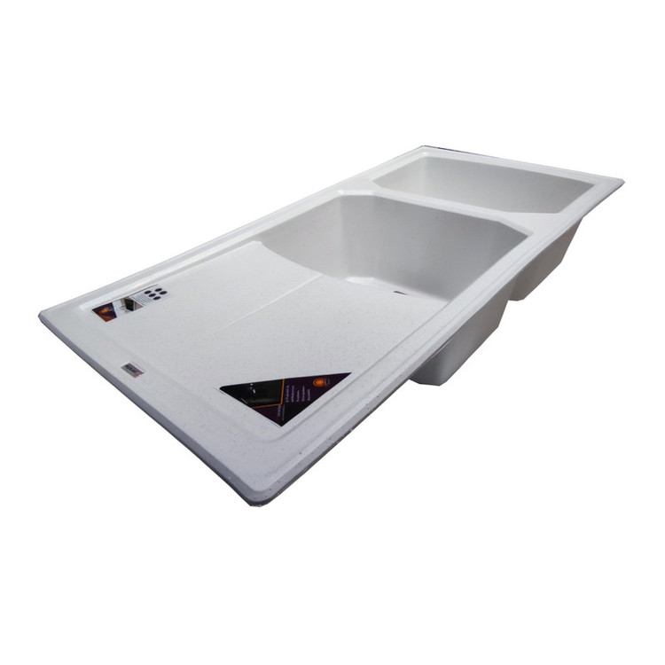 سینک ظرفشویی گرانیت توکار دو لگنه پارادایز مدل ITALY-401-WAKlil
