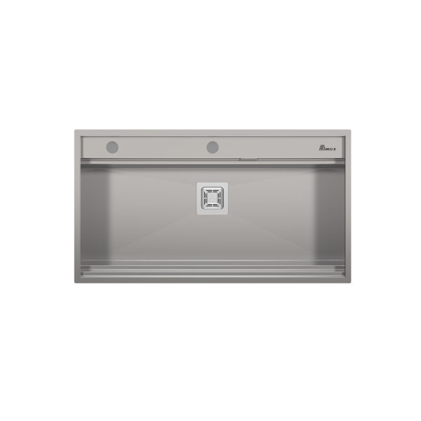 سینک ظرفشویی استیل توکار یک لگنه بیمکث مدل V2-4702