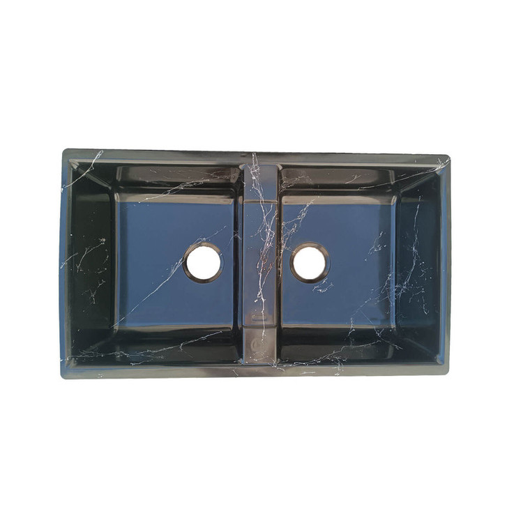 سینک ظرفشویی گرانیت توکار دو لگنه مدل SGBW2V