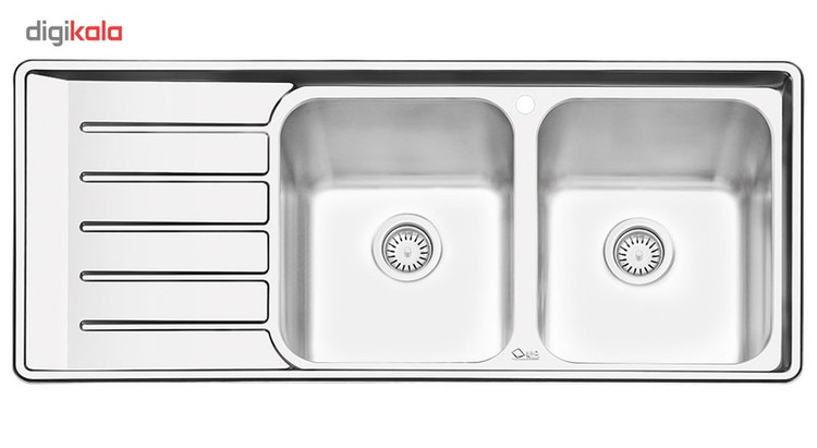 سینک ایلیا استیل مدل 2060R توکار سایز 50 × 120 سانتی متر