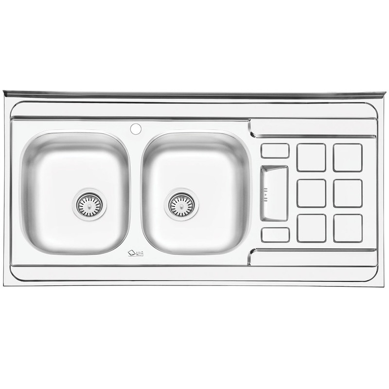 سینک ایلیا استیل مدل 3021L روکار سایز 60 × 120 سانتی متر