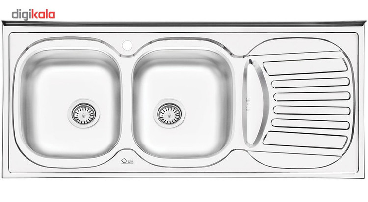 سینک ایلیا استیل مدل 3510L روکار سایز 50 × 120 سانتی متر