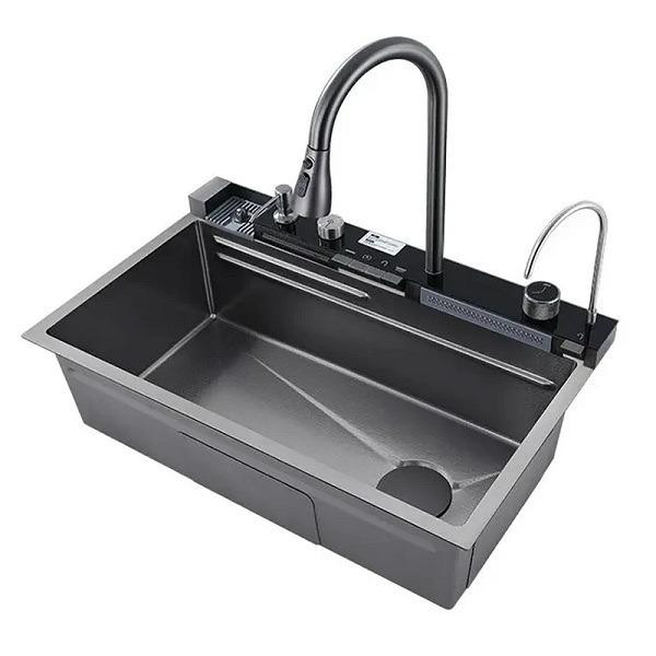 سینک ظرفشویی استیل توکار یک لگنه مدل 5 کلید