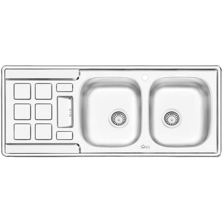 سینک ایلیا استیل مدل 4021R توکار سایز 50 × 120 سانتی متر
