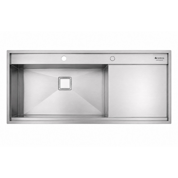 سینک ظرفشویی استیل توکار یک لگنه مدل 304S