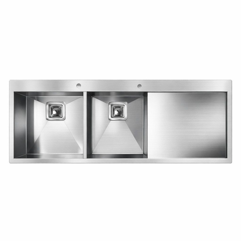 سینک ظرفشویی استیل توکار دو لگنه اخوان مدل 357