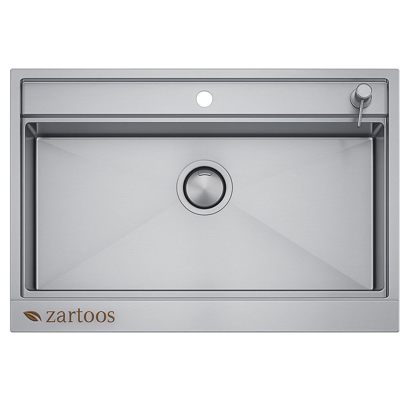 سینک ظرفشویی استیل توکار یک لگنه زرتوس مدل ZS9052
