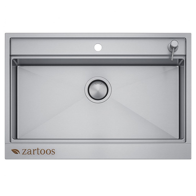 سینک ظرفشویی استیل توکار یک لگنه زرتوس مدل ZS9052
