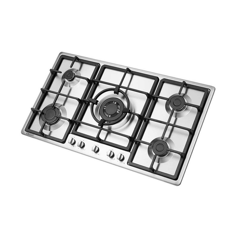 اجاق گاز صفحهای پنج شعله استیل البرز مدل S5952