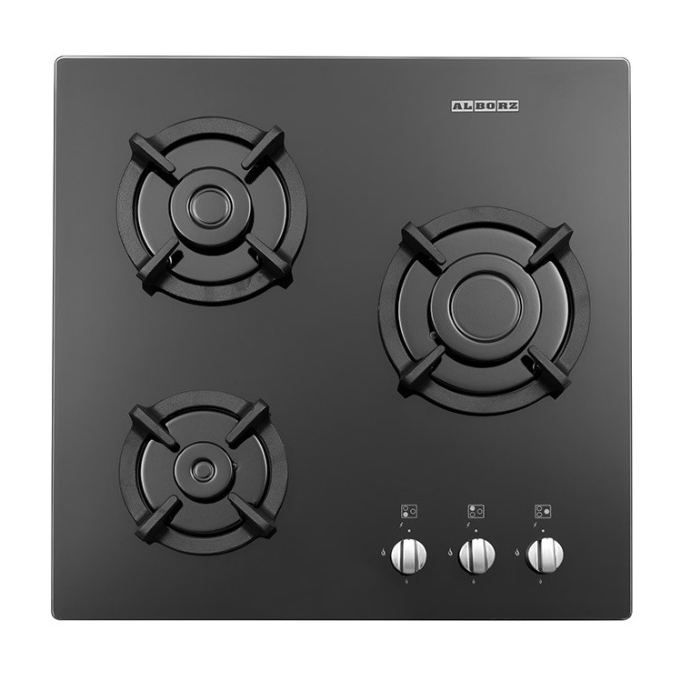 اجاق گاز صفحه‌ای سه شعله استیل البرز مدل G3551
