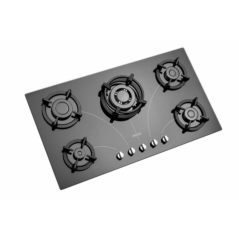 اجاق گاز صفحه‌ای پنج شعله استیل البرز مدل G5958